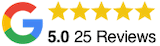 24 5 star Google Reviews
