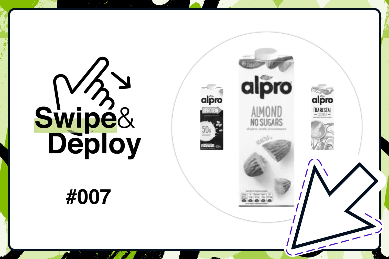 Swipe & Deploy 7 blog hero image of Alpro products.