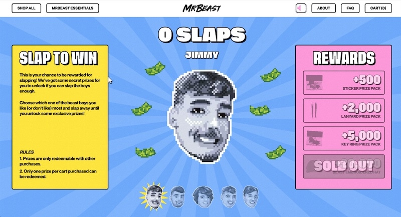mr beast slap to win game screenshot