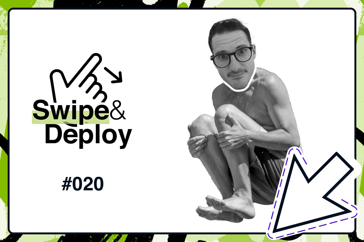 Swipe & Deploy 20 blog hero image of a man jumping into a pool.