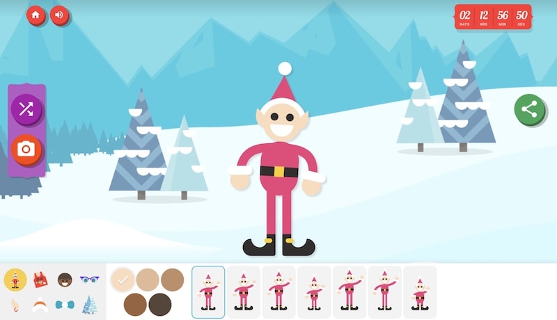 google santa tracker elf maker game