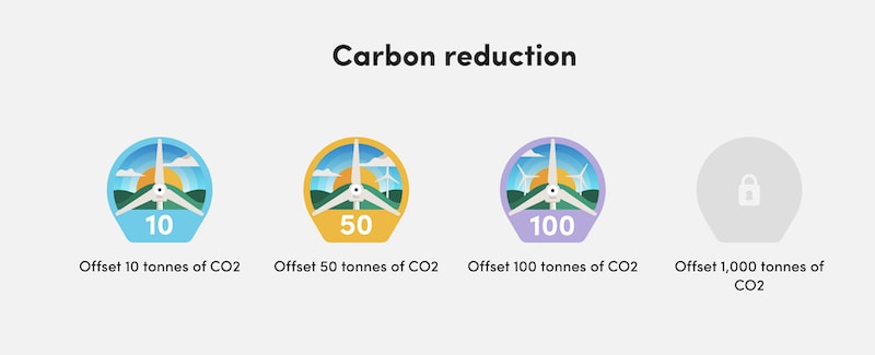 carbon offset badges