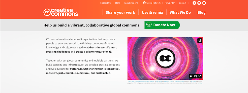 Creative Commons website