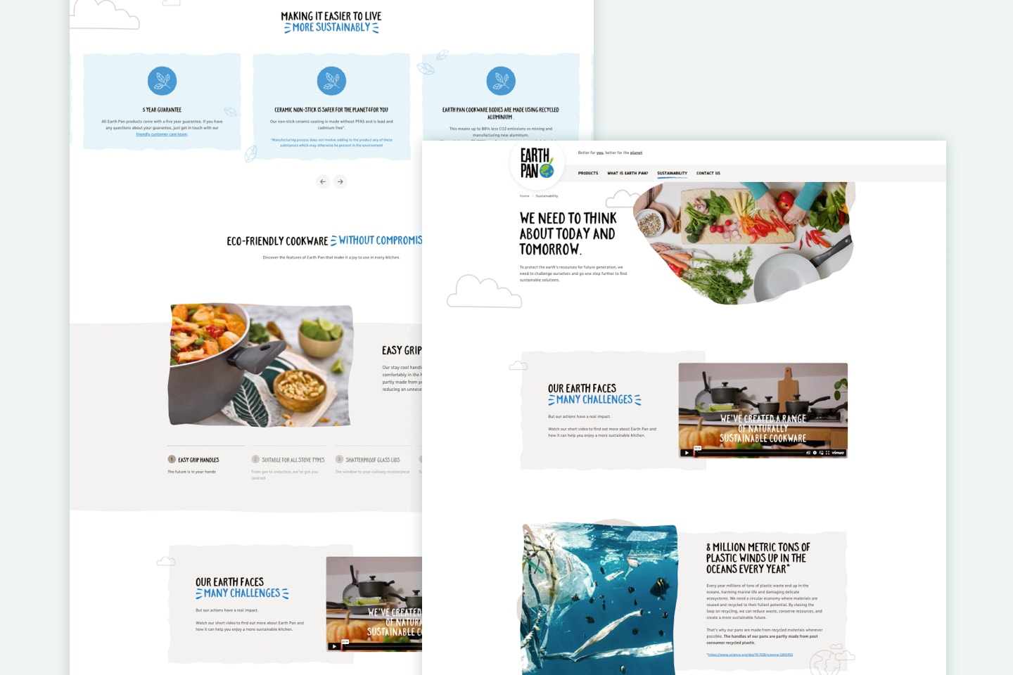 Sustainability - Earth Pan - Website Design