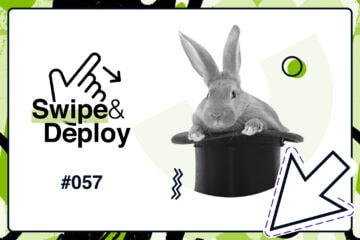 Swipe and Deploy 57 blog hero image of a rabbit in a top hat.
